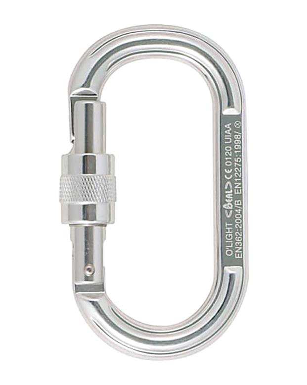 کارابین پیچ بیضی او لایت Beal o’light Screw Gate Carabiner