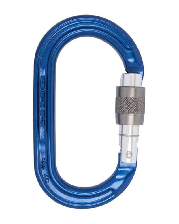 کارابین پیچ بیضی Ultra O Screwgate carabiner آبی دی ام ام