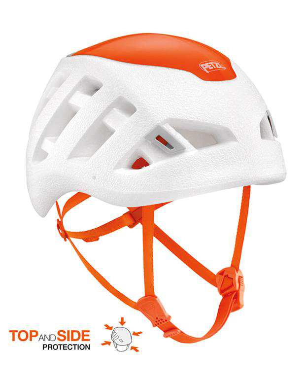کلاه کاسک سیروکو پتزل سفید نارنجی SIROCCO Climbing Helmet