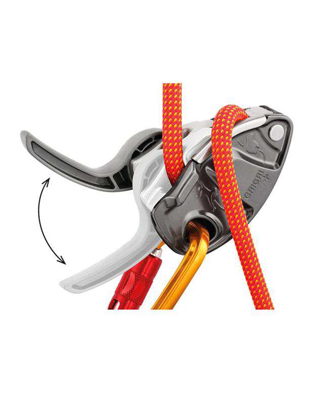 ابزار حمایت و فرود مدل Grigri Plus Belay device خاکستری پتزل