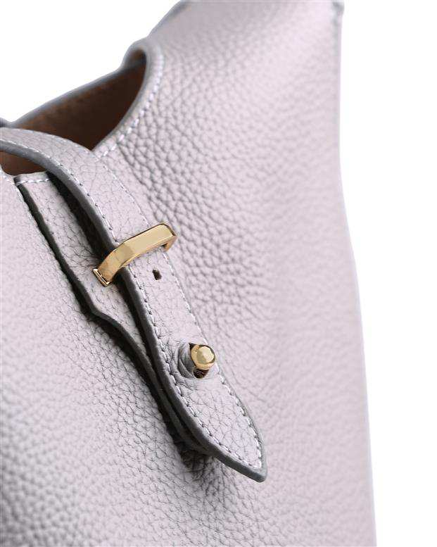 کیف دوشی زنانه طوسی روشن درسا