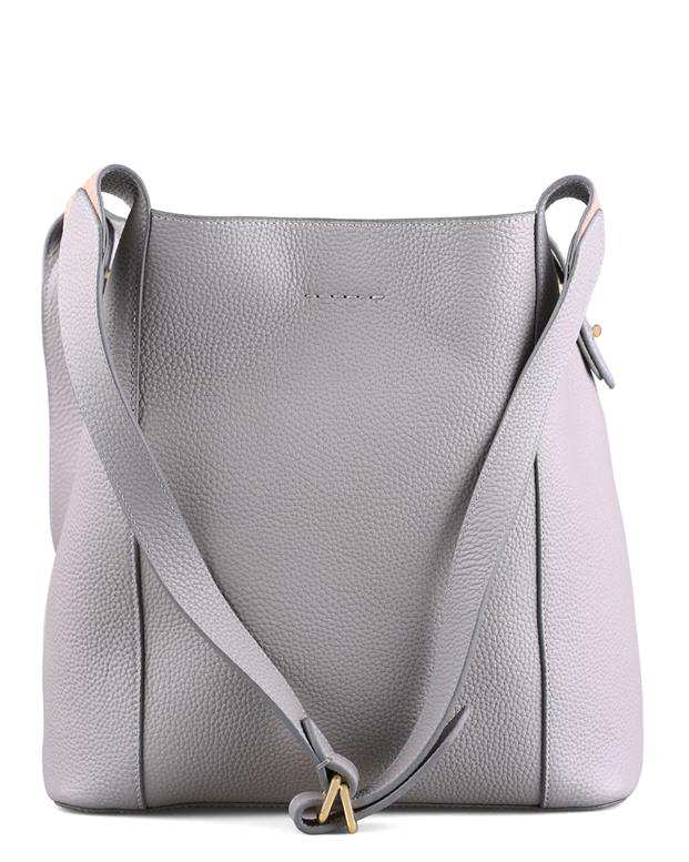 کیف دوشی زنانه طوسی روشن درسا