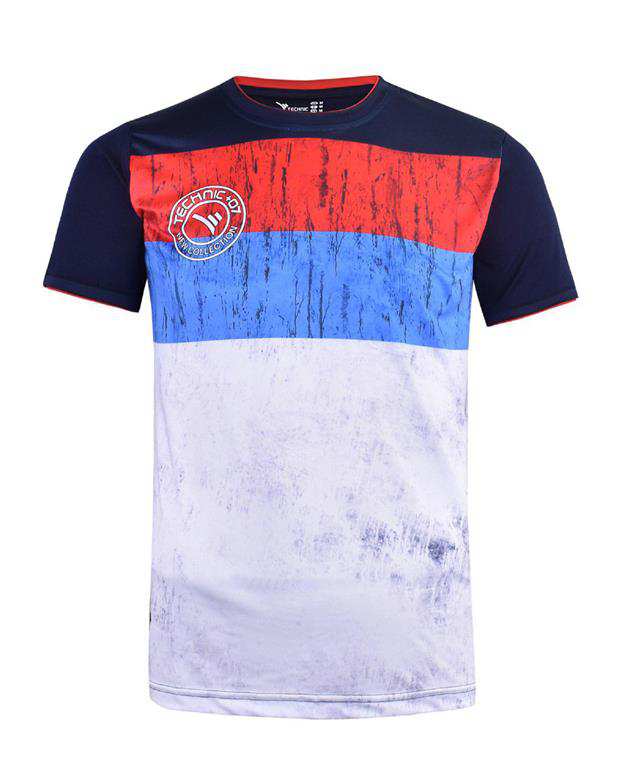 تی شرت مردانه سرمه ای TS139 تکنیک