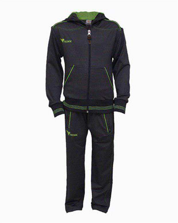 ست گرمکن ورزشی بچه گانه مشکی GK110 تکنیک