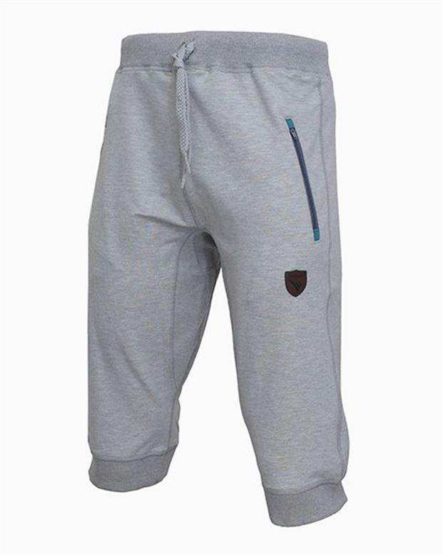 شلوارک ورزشی نخی دمپاکش مردانه ملانژ SH117 تکنیک