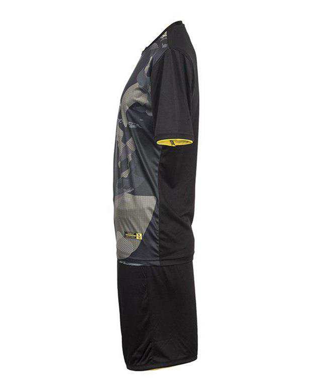 پیراهن شورت ورزشی طرح ارتشی مشکی PS118 تکنیک