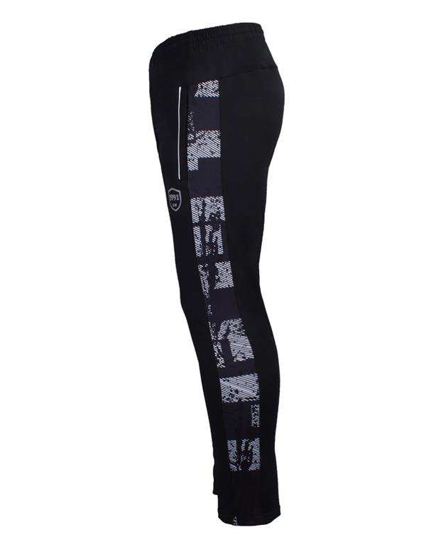 شلوار ورزشی مردانه مدل Metallic مشکی سفید 1991 اس دبلیو