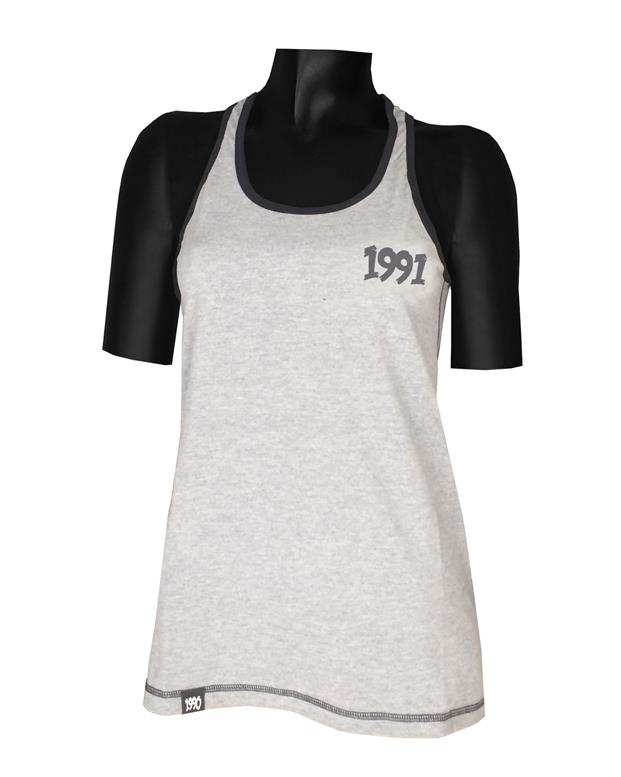 تاپ ورزشی زنانه طوسی 1991