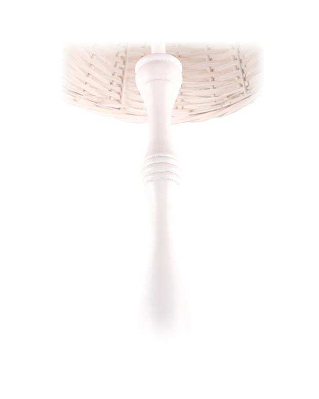 آباژور حصیری ایستاده سفید LAMP H160