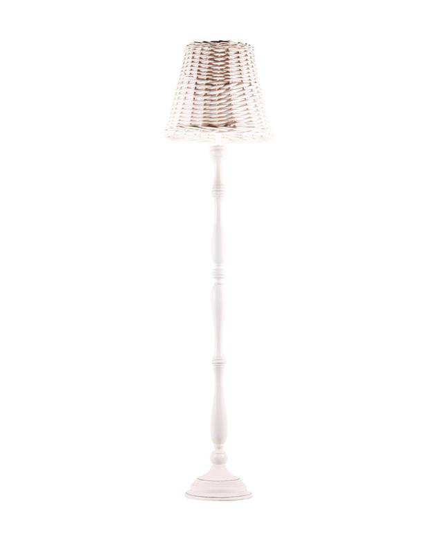 آباژور حصیری ایستاده سفید LAMP H160