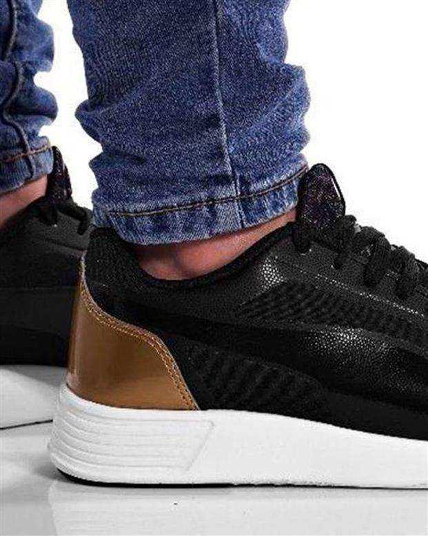 کفش ورزشی بچگانه مدل ST Trainer Evo Gleam مشکی طلایی پوما