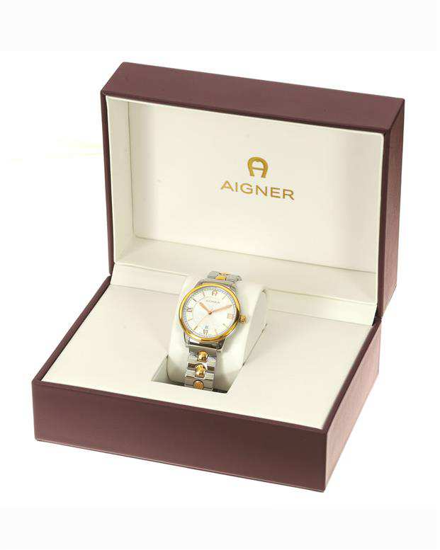 ساعت مچی مردانه عقربه ای نقره ای مدل A24050 Aigner