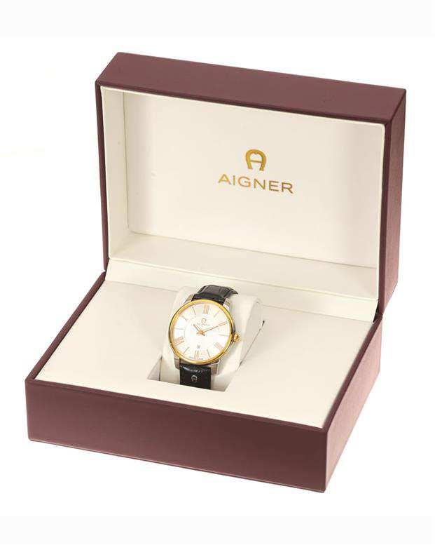 ساعت مچی مردانه عقربه ای مشکی مدل A24060 Aigner