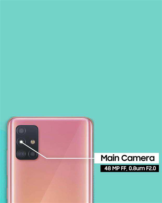 گوشی سامسونگ مدل Galaxy A51 دو سیم کارت 128 گیگابایت صورتی