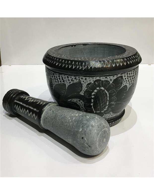 هاون سنگی مدل گلسنگ کد HVB01