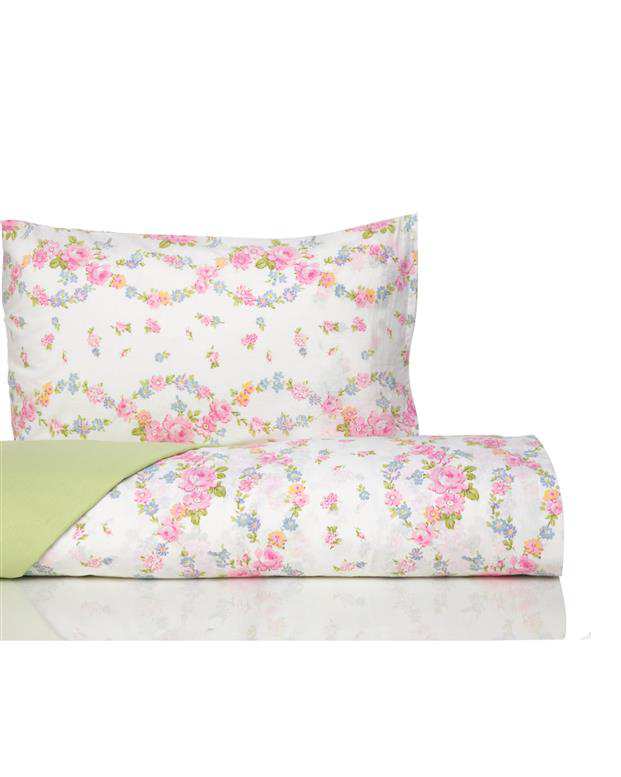 ست روتختی یک نفره ژاکارد مدل Rose Spring سایز160*220 انگلیش