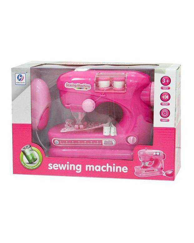 چرخ خیاطی اسباب بازی صورتی مدل Sewing Machine