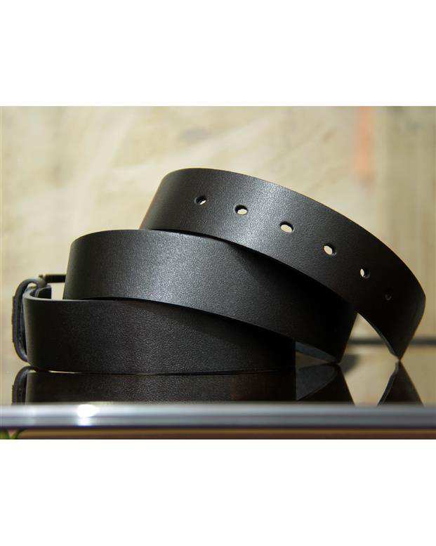 کمربند چرم مردانه کد Belt-102M مشکی چرم بیسراک