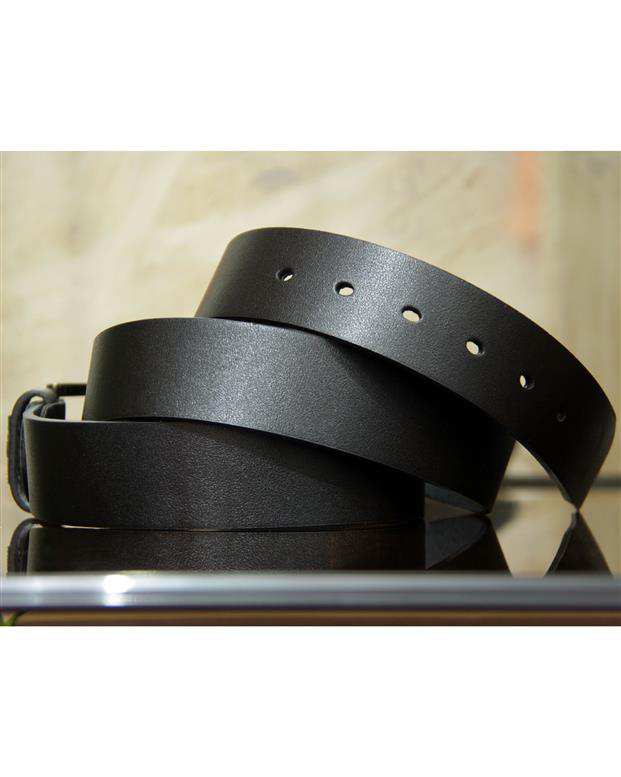 کمربند چرم مردانه کد Belt-104M مشکی چرم بیسراک