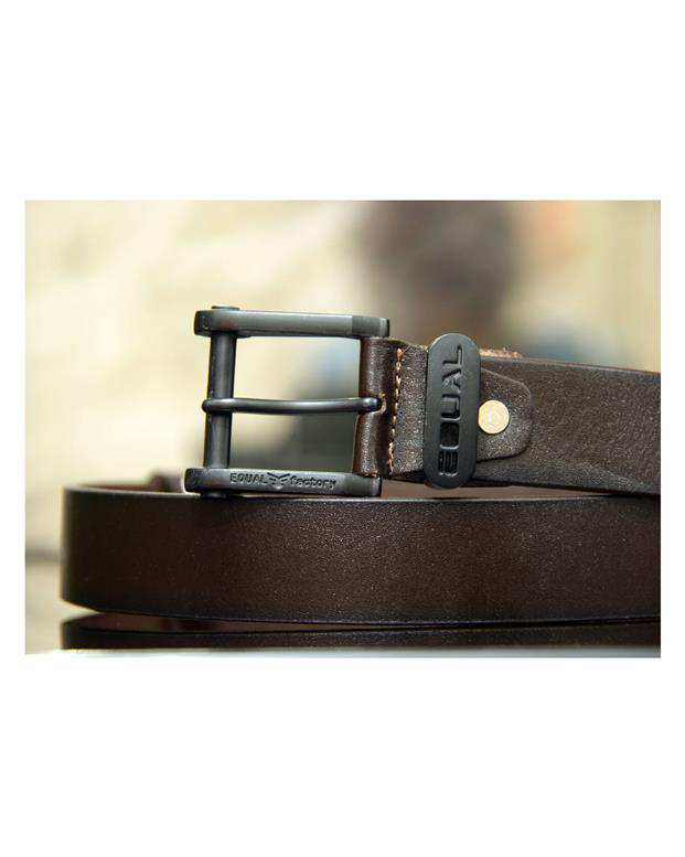 کمربند چرم طبیعی گاوی مردانه Belt-202G قهوه ای چرم بیسراک