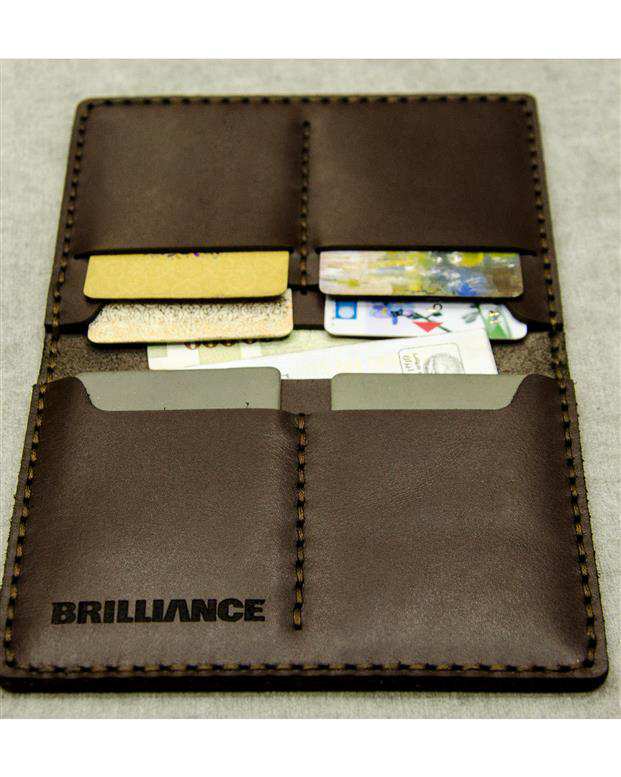 کیف چرمی مدارک خودرو برلیانس Brilliance-301 قهوه ای بیسراک