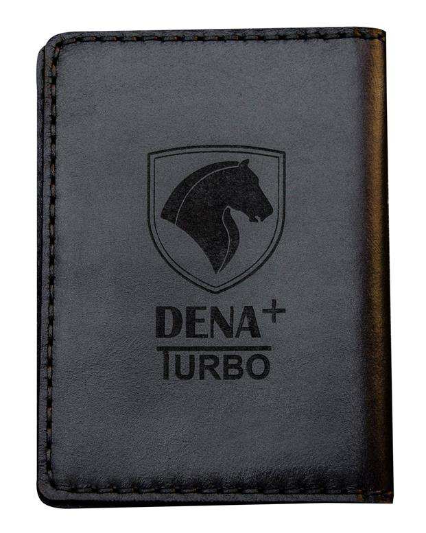 کیف چرم مدارک دناپلاس توربو Dena+ Turbo -301 مشکی بیسراک