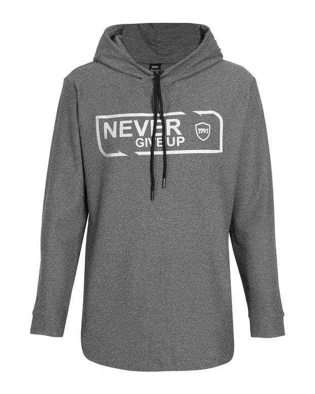 هودی مردانه کلاهدار مدل GK1912 G طوسی1991 اس دبلیو 