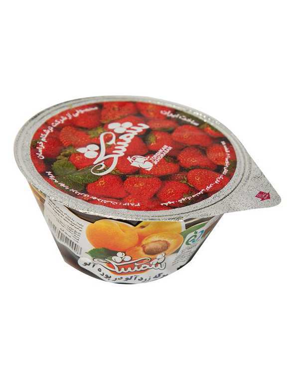 برگه زرد آلو در کنسانتره میوه 130 گرمی شمشک