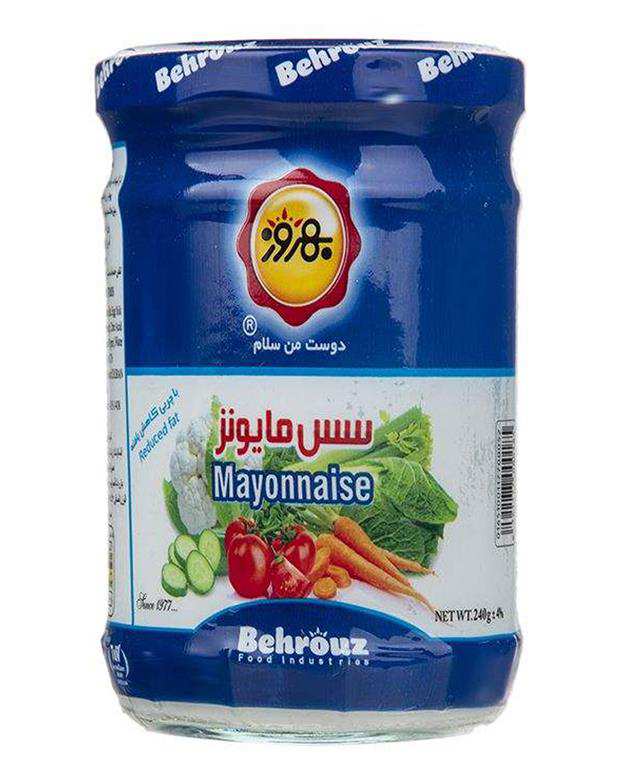 سس مایونز شیشه ای 240 گرمی بهروز