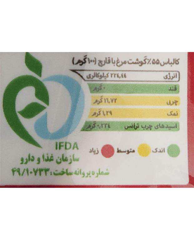 کالباس قارچ و مرغ 300 گرمی سولیکو کاله