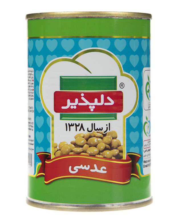 کنسرو عدسی 420 گرمی دلپذیر
