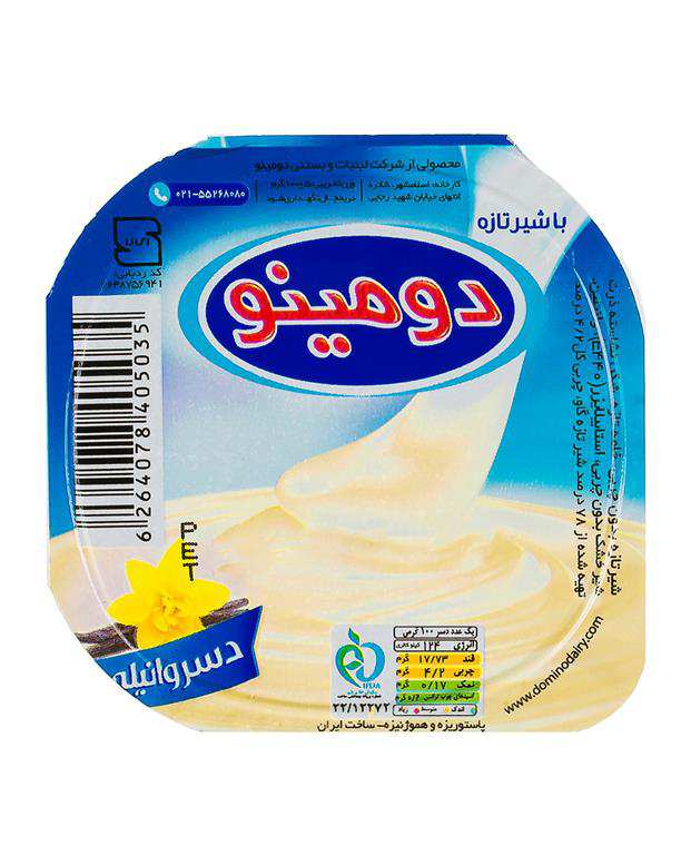 دسر وانیل 100 گرمی دومینو