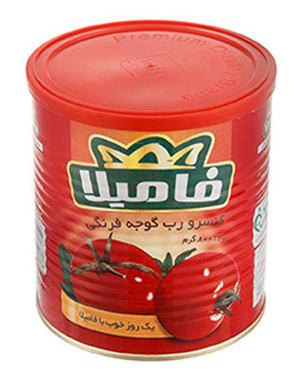 کنسرو رب گوجه فرنگی 800 گرمی فامیلا