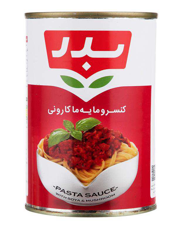 کنسرو مایع ماکارانی 420 گرمی بدر