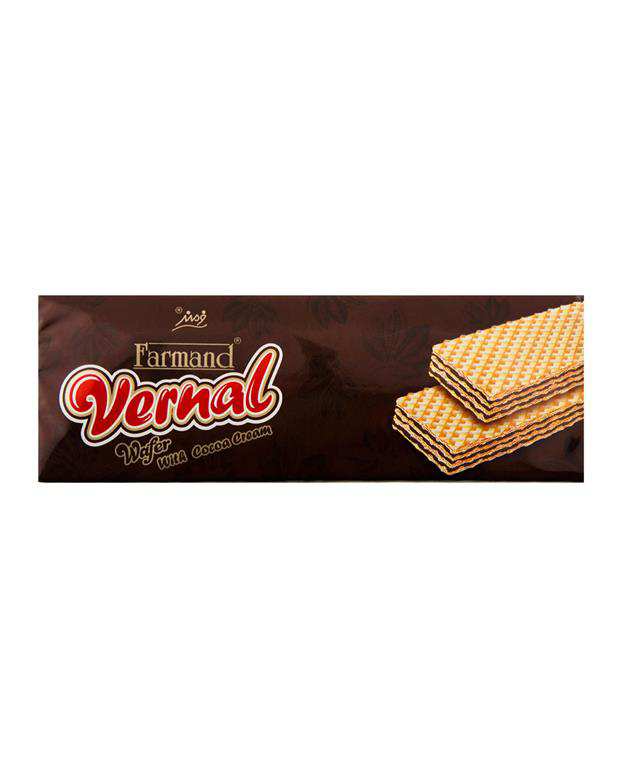 ویفر کرم کاکائویی 190 گرمی ورنال فرمند