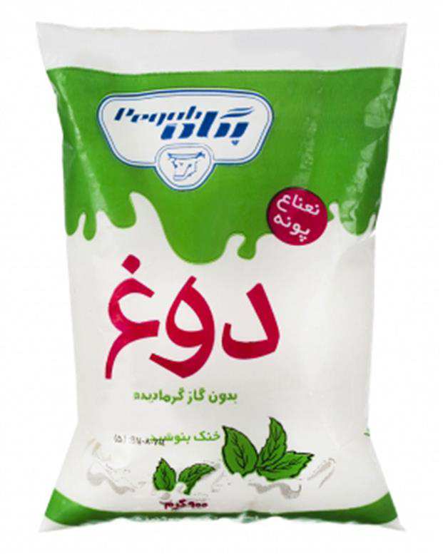 دوغ نعناعی کیسه ای 900 میلی لیتری پگاه