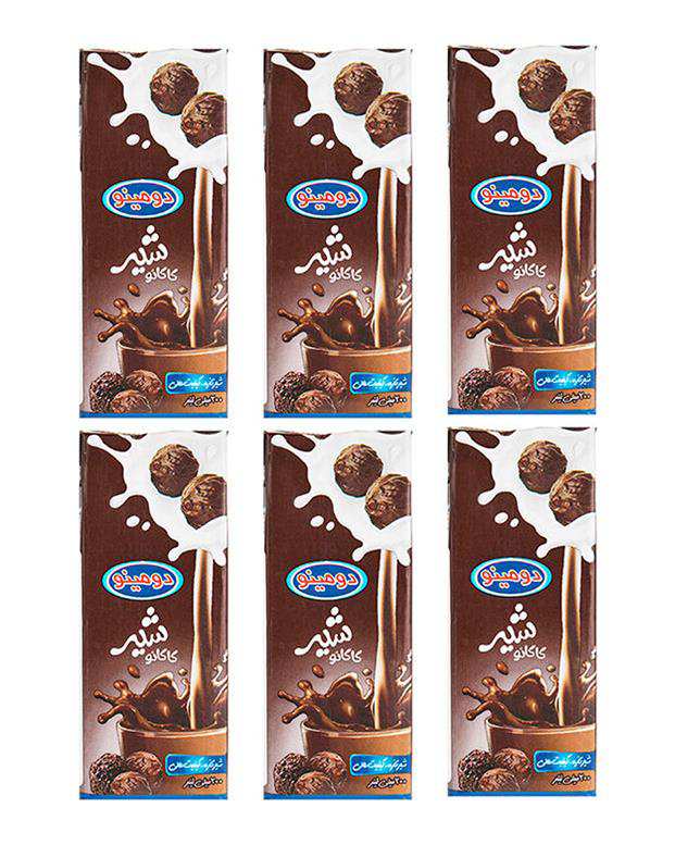 شیر کاکائو 200 میلی لیتری دومینو بسته 6 عددی