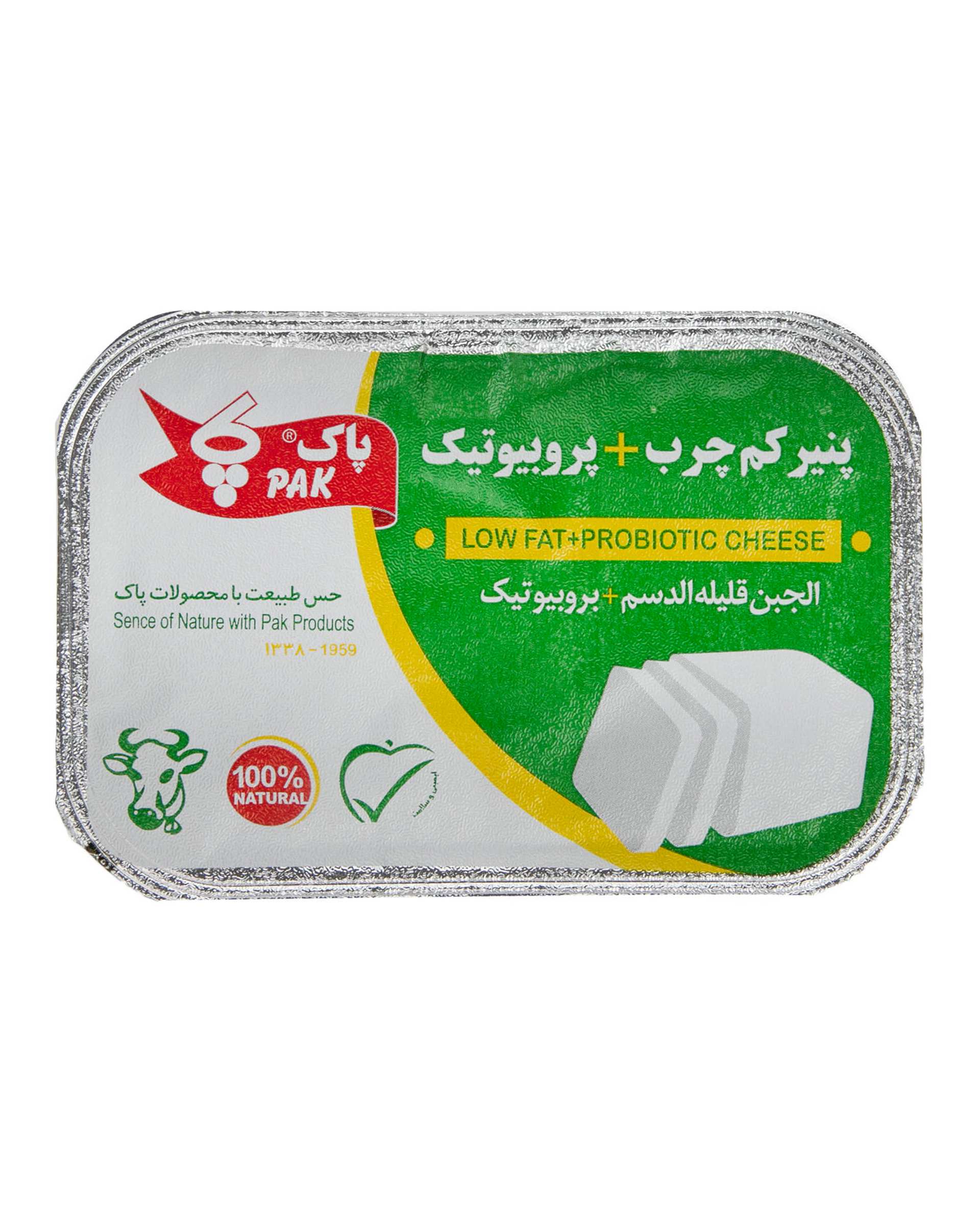 پنیر کم چرب پروبیوتیک 300 گرمی پاک
