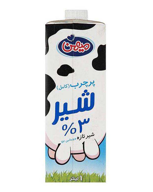 شیر پرچرب 1 لیتری میهن