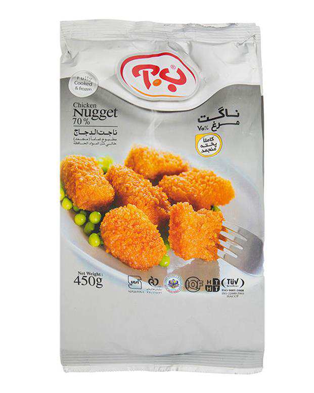 ناگت مرغ 450 گرمی ب.آ