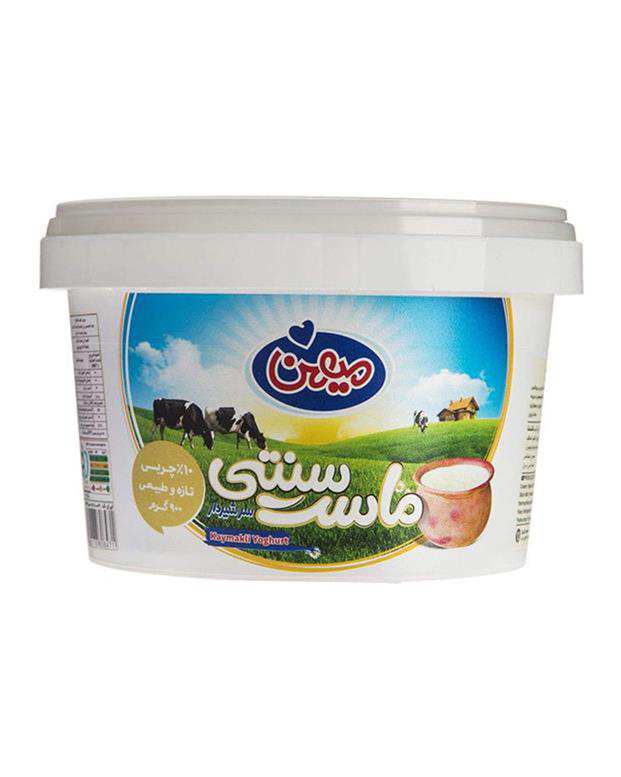 ماست سنتی سر شیر دار پر چرب 900 گرمی میهن