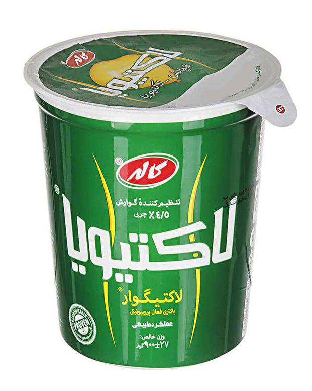 ماست لاکتیویا 4.5% چربی 900 گرمی کاله