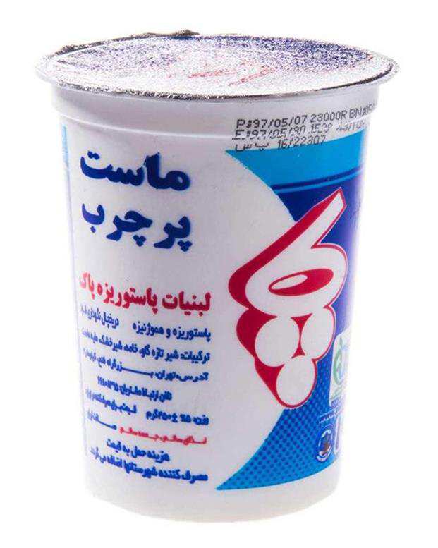 ماست پرچرب 450 گرمی پاک