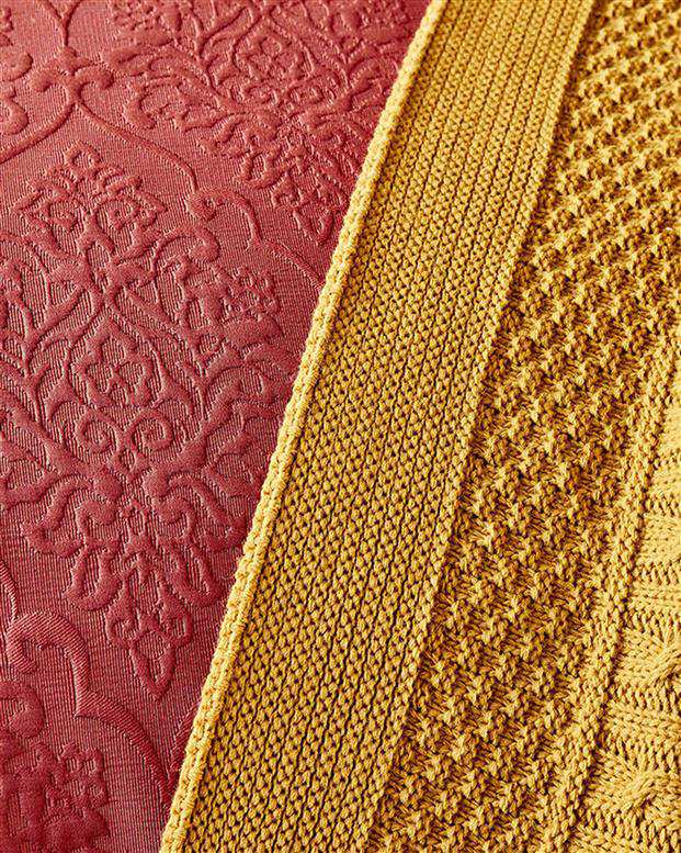 سرویس خواب دو نفره مدل Maryam Bordo آجری خردلی کاراجا هوم