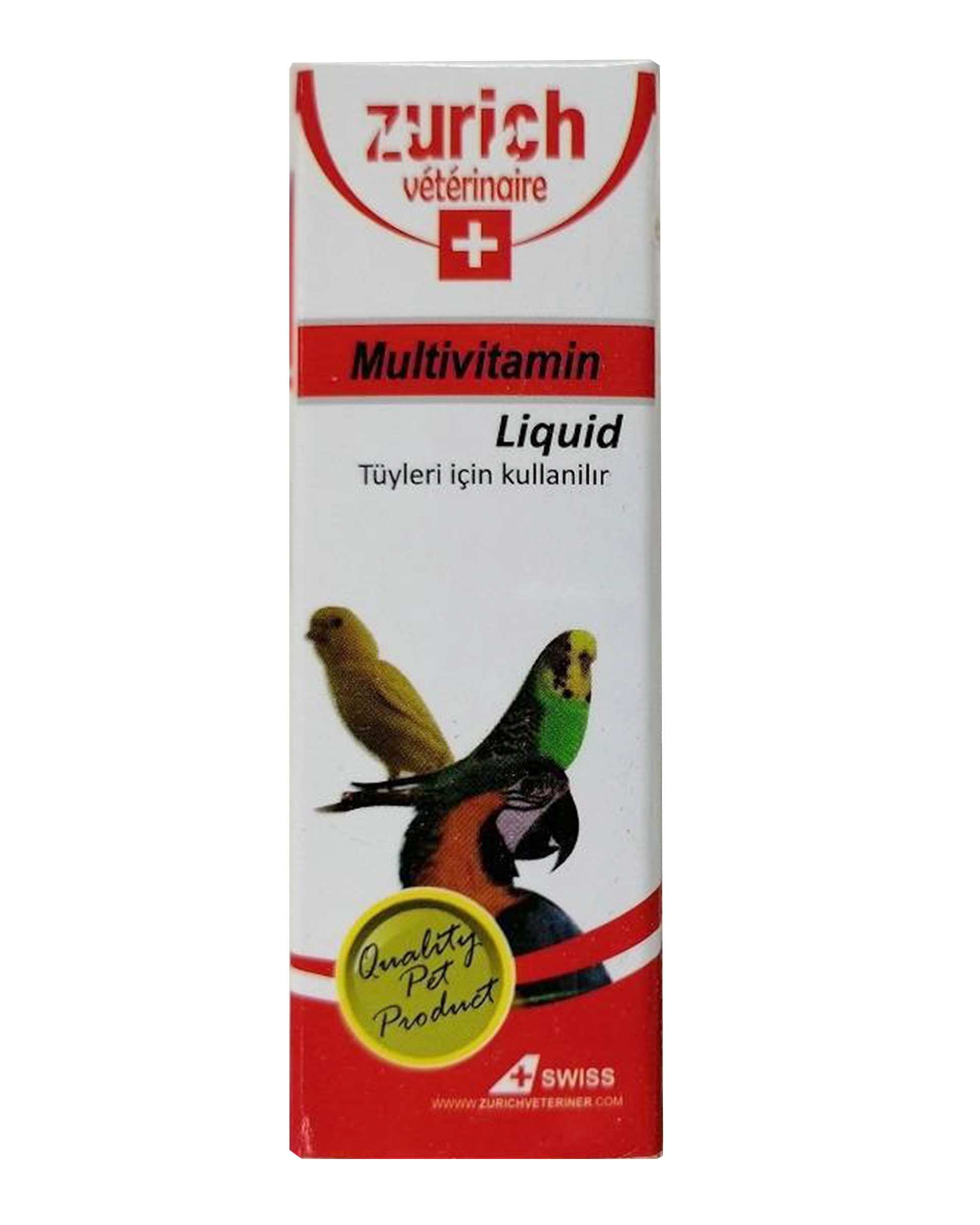 قطره مولتی ویتامین مناسب پرندگان خانگی 50ml زوریخ