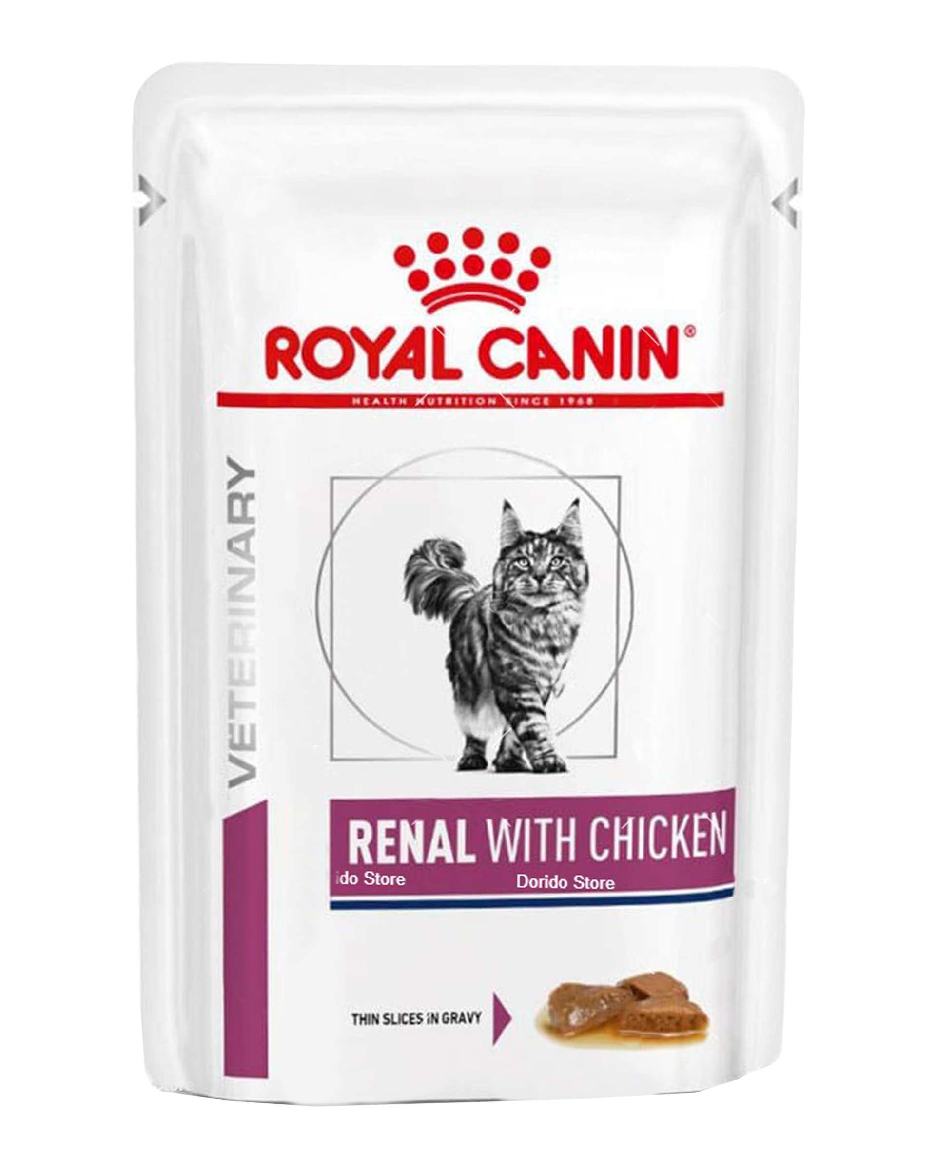 سوپ گربه با طعم مرغ 85gr Renal With Chicken رویال کنین