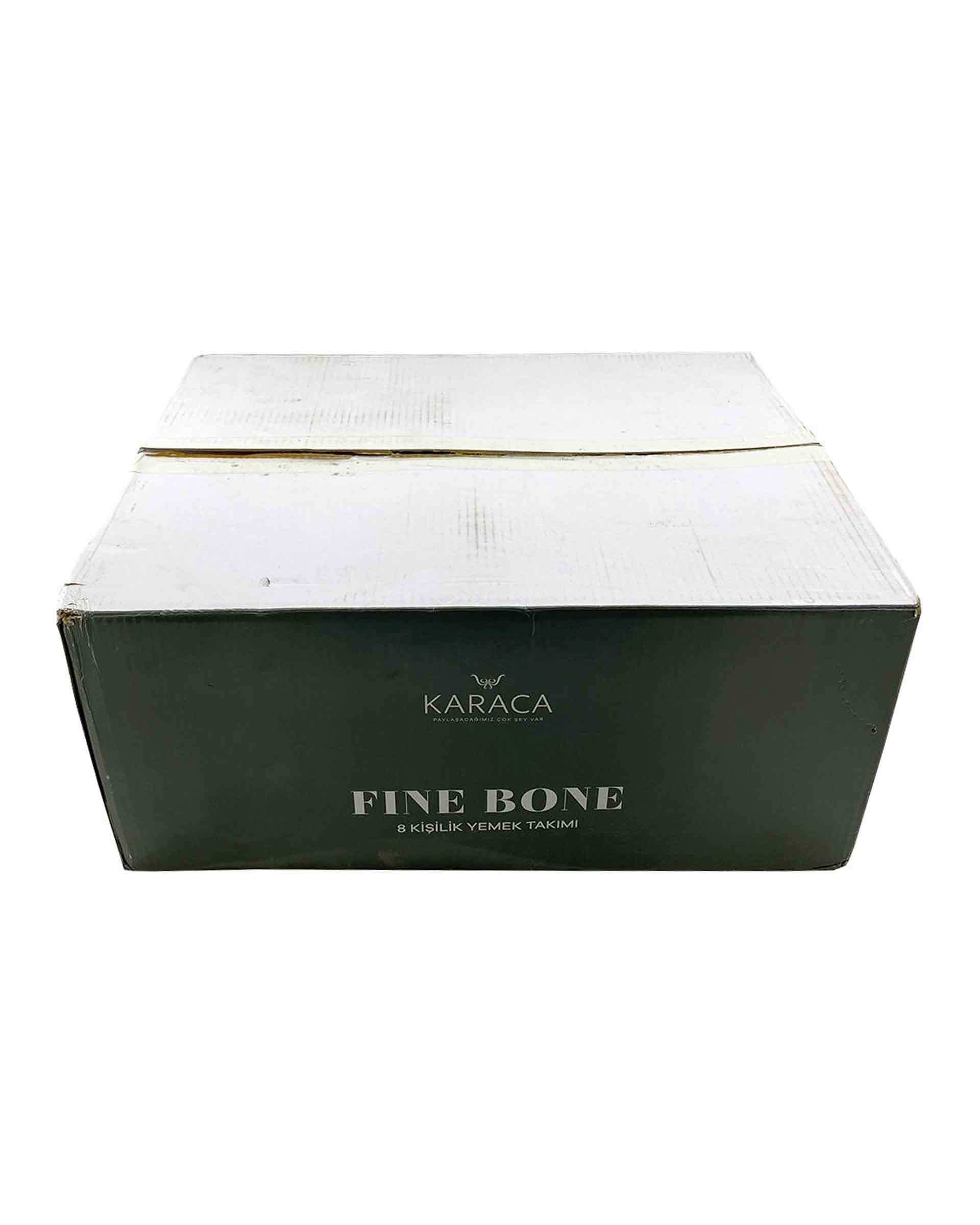 سرویس غذا خوری 43 پارچه مدل FINE BONE BRIDAL سفید کاراجا