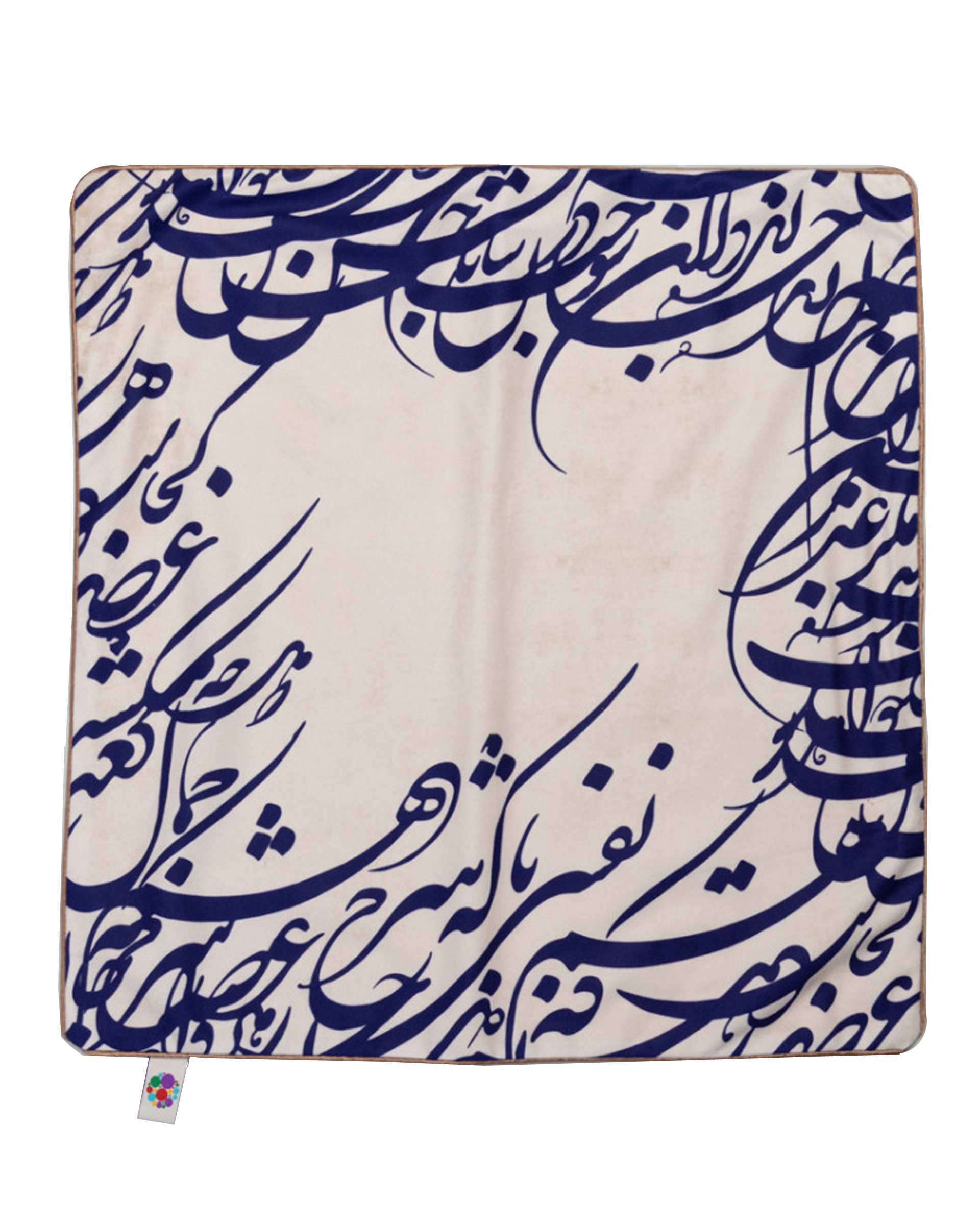 رومیزی مخمل مربع مدل TF4-51 سرمه ای 50×50 پرووال