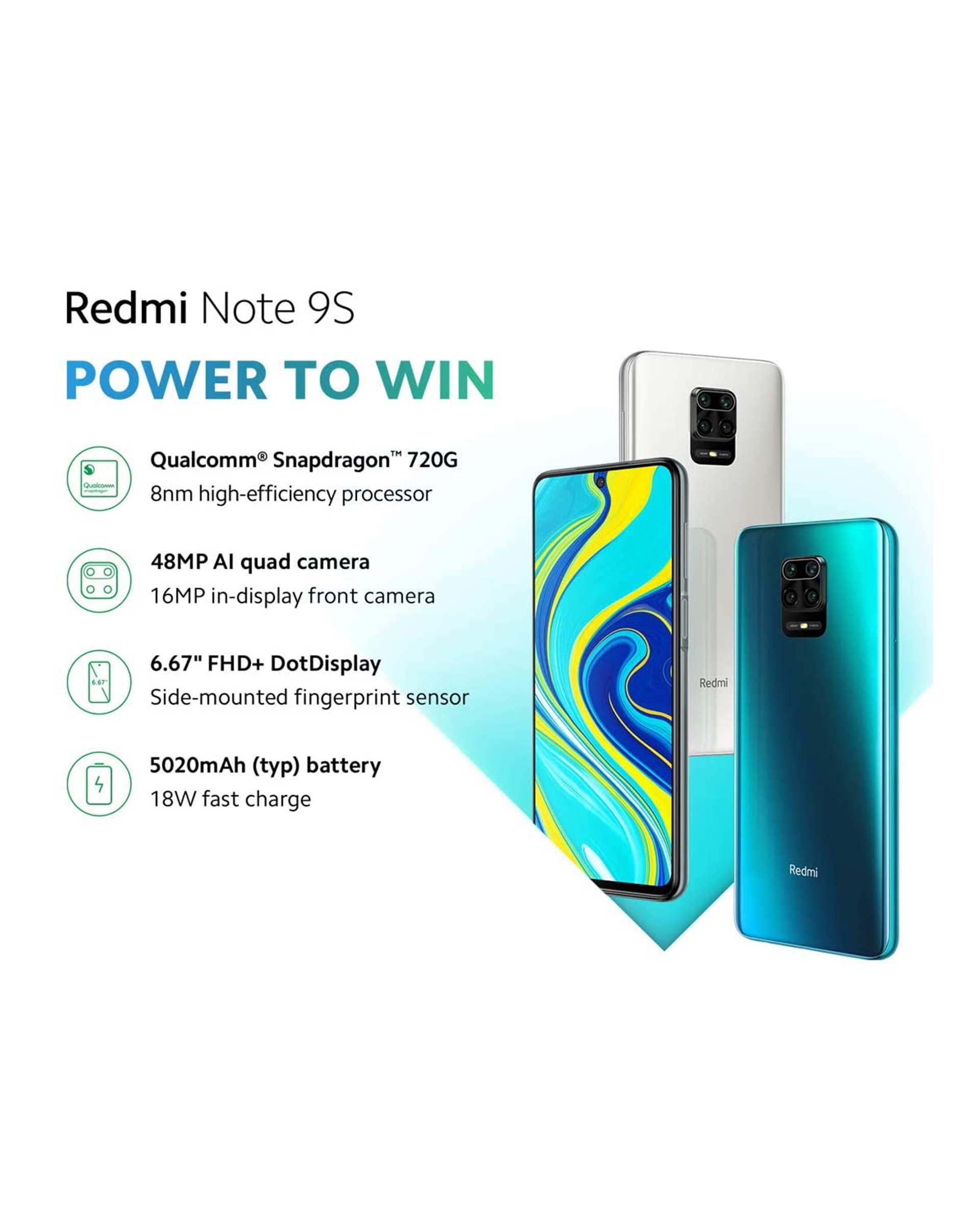 گوشی موبایل شیائومی مدل Redmi Note 9S دو سیم‌ کارت ظرفیت 128 گیگابایت