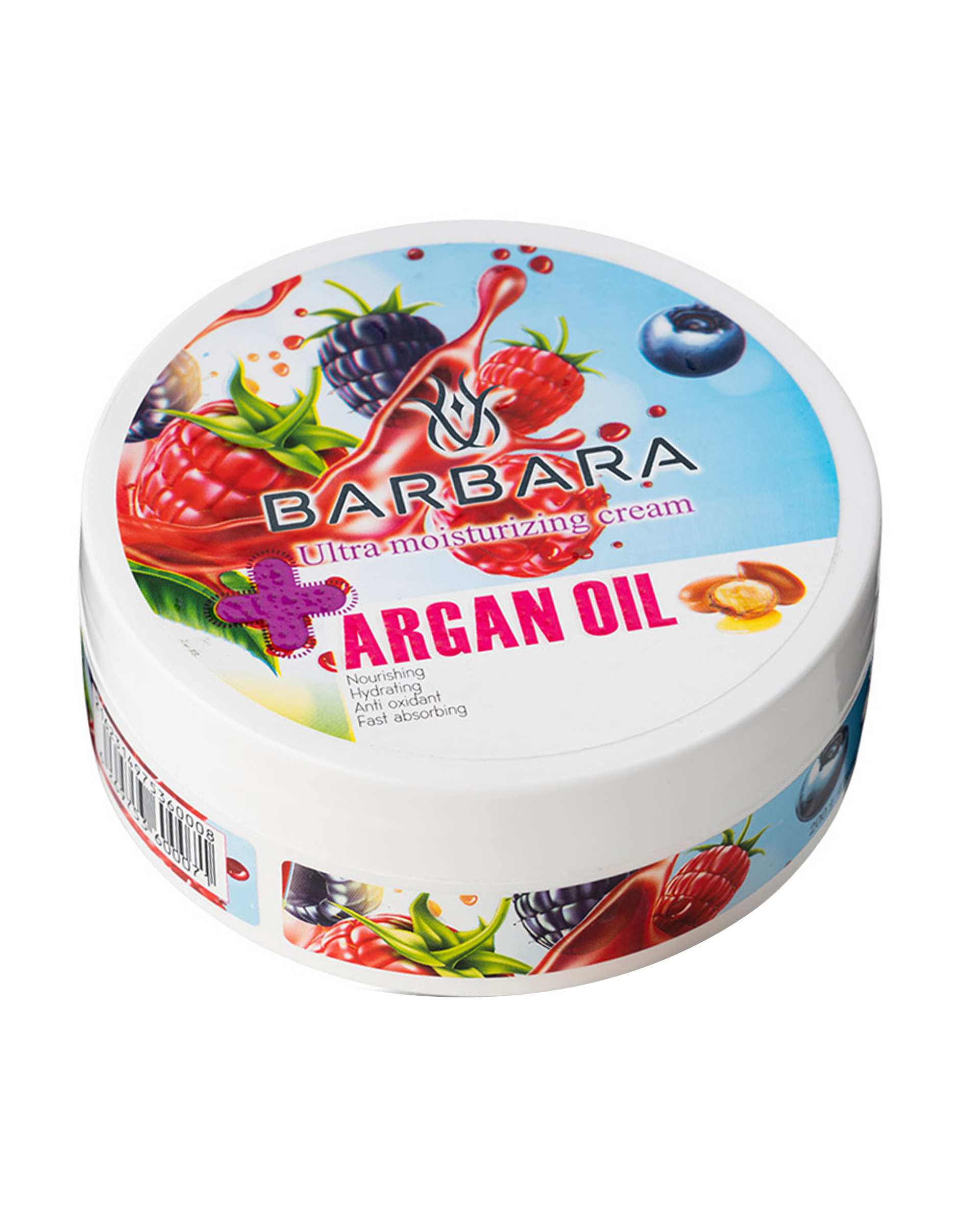 کرم مرطوب کننده مغذی دست و صورت حاوی روغن آرگان 250ml باربارا